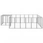 Preview: Hundezwinger Schwarz 8,47 m² Stahl   
