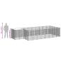 Preview: Hundezwinger Schwarz 10,89 m² Stahl  