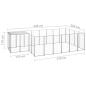Preview: Hundezwinger Silbern 8,47 m² Stahl  