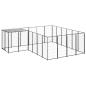 Preview: Hundezwinger Schwarz 8,47 m² Stahl   