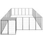Preview: Hundezwinger Schwarz 26,62 m² Stahl  