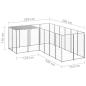 Preview: Hundezwinger Silbern 4,84 m² Stahl  