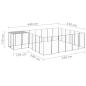 Preview: Hundezwinger Silbern 12,1 m² Stahl  
