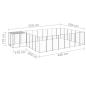 Preview: Hundezwinger Silbern 15,73 m² Stahl  