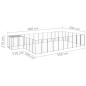 Preview: Hundezwinger Silbern 19,36 m² Stahl  