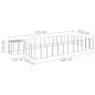 Preview: Hundezwinger Silbern 22,99 m² Stahl  