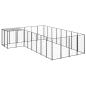 Preview: Hundezwinger Schwarz 10,89 m² Stahl  