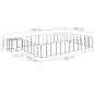 Preview: Hundezwinger Schwarz 30,25 m² Stahl  