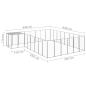 Preview: Hundezwinger Silbern 15,73 m² Stahl  