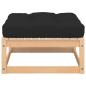 Preview: 6-tlg. Garten-Lounge-Set mit Kissen Massivholz Kiefer