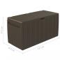 Preview: Kissenbox Braun 117x45,5x57,5 cm 270 L