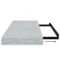Preview: Schweberegale 2 Stk. Betongrau 60x23,5x3,8 cm MDF