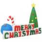 Preview: ARDEBO.de - Aufblasbare Weihnachtsdekoration LED Merry Christmas 240x188 cm