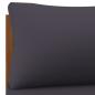 Preview: 4-Sitzer-Gartensofa mit Kissen Massivholz Akazie