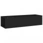 Preview: TV-Schrank Schwarz 100x24x32 cm Holzwerkstoff