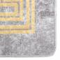 Preview: Teppich Waschbar 80x300 cm Grau Rutschfest
