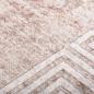 Preview: Teppich Waschbar 80x150 cm Beige Rutschfest