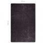 Preview: Teppich Waschbar 80x150 cm Anthrazit Rutschfest