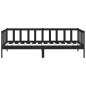 Preview: Tagesbett Schwarz Massivholz Kiefer 90x200 cm