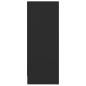 Preview: Schuhschrank Schwarz 60x35x92 cm Holzwerkstoff