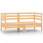 Preview: 2-Sitzer-Gartensofa Kiefer Massivholz