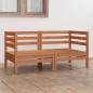 Preview: ARDEBO.de - 2-Sitzer-Gartensofa Honigbraun Massivholz Kiefer