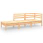 Preview: 3-tlg. Garten-Lounge-Set Massivholz Kiefer