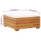 Preview: Gartentisch und Hocker mit Kissen Massivholz Akazie