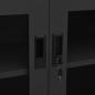 Preview: Büroschrank Anthrazit 90x40x70 cm Stahl