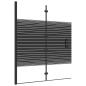 Preview: Faltbare Duschkabine ESG 120x140 cm Schwarz