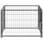 Preview: Hundezwinger Schwarz 100x100x70 cm Stahl