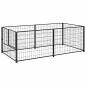 Preview: Hundezwinger Schwarz 200x100x70 cm Stahl