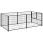 Preview: Hundezwinger Schwarz 200x100x70 cm Stahl