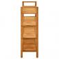 Preview: Schuhregal mit 4 Etagen 100x27x80 cm Massivholz Eiche