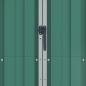 Preview: Gerätehaus Grün 116x45x175 cm Verzinkter Stahl