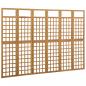 Preview: Spalier/Paravent 6-teilig Massivholz Tanne 242,5x180 cm