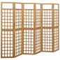 Preview: Spalier/Paravent 6-teilig Massivholz Tanne 242,5x180 cm