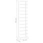 Preview: Handtuchständer Weiß 24x12x96 cm Stahl