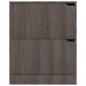 Preview: Schuhschrank mit 2 Türen Grau Sonoma-Eiche 59x24x74 cm