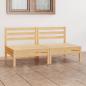 Preview: ARDEBO.de - 2-Sitzer-Gartensofa Kiefer Massivholz