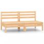 Preview: 2-Sitzer-Gartensofa Kiefer Massivholz