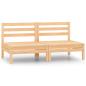 Preview: 2-Sitzer-Gartensofa Kiefer Massivholz
