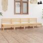 Preview: ARDEBO.de - 4-tlg. Garten-Lounge-Set Kiefer Massivholz