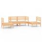 Preview: 4-tlg. Garten-Lounge-Set Kiefer Massivholz