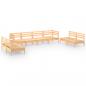 Preview: 8-tlg. Garten-Lounge-Set Massivholz Kiefer