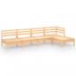 Preview: 5-tlg. Garten-Lounge-Set Massivholz Kiefer