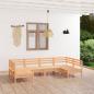 Preview: ARDEBO.de - 6-tlg. Garten-Lounge-Set Massivholz Kiefer