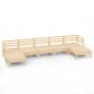 Preview: 7-tlg. Garten-Lounge-Set Massivholz Kiefer