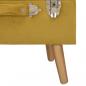 Preview: Hocker mit Stauraum 40 cm Senfgelb Samt