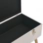 Preview: Bank mit Stauraum 80 cm Grau Samt